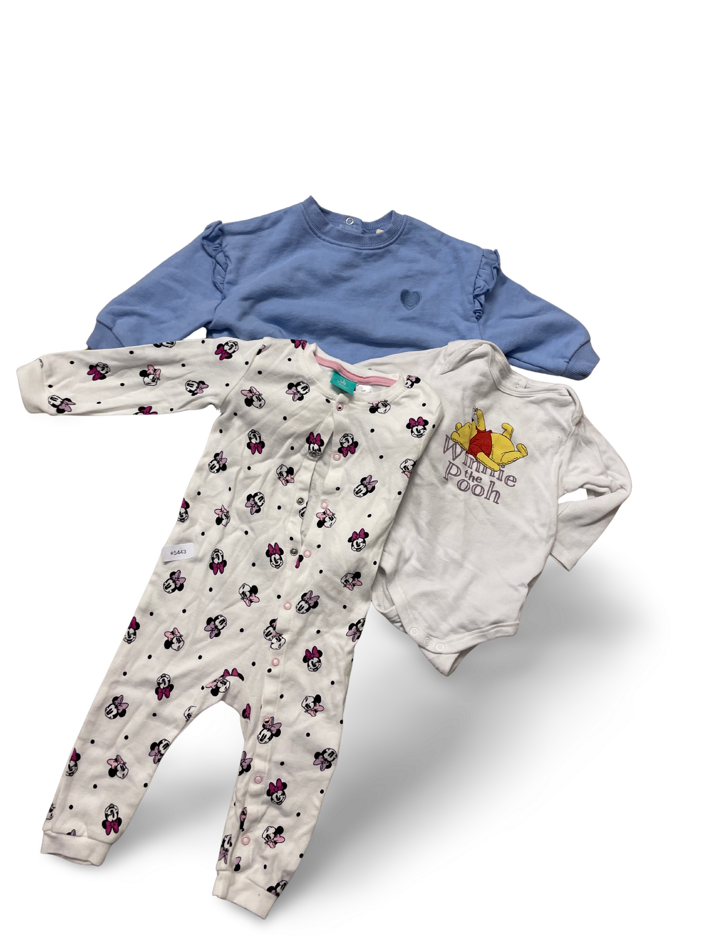 3-teiliges Set Strampler, Body und Pullover - Gr. 74