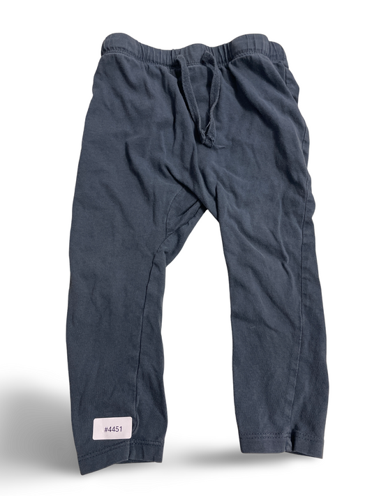 Dunkelblaue Jersey-Leggings mit Tunnelzug - Gr. 74