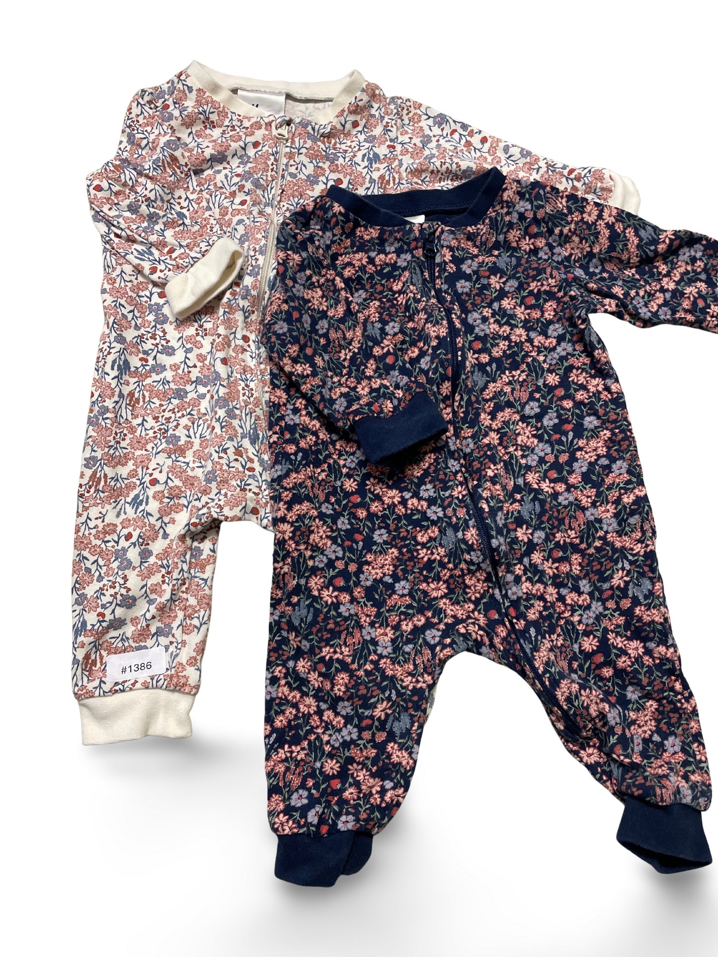 2er Bundle - Strampler mit Blumenmuster - Gr. 62