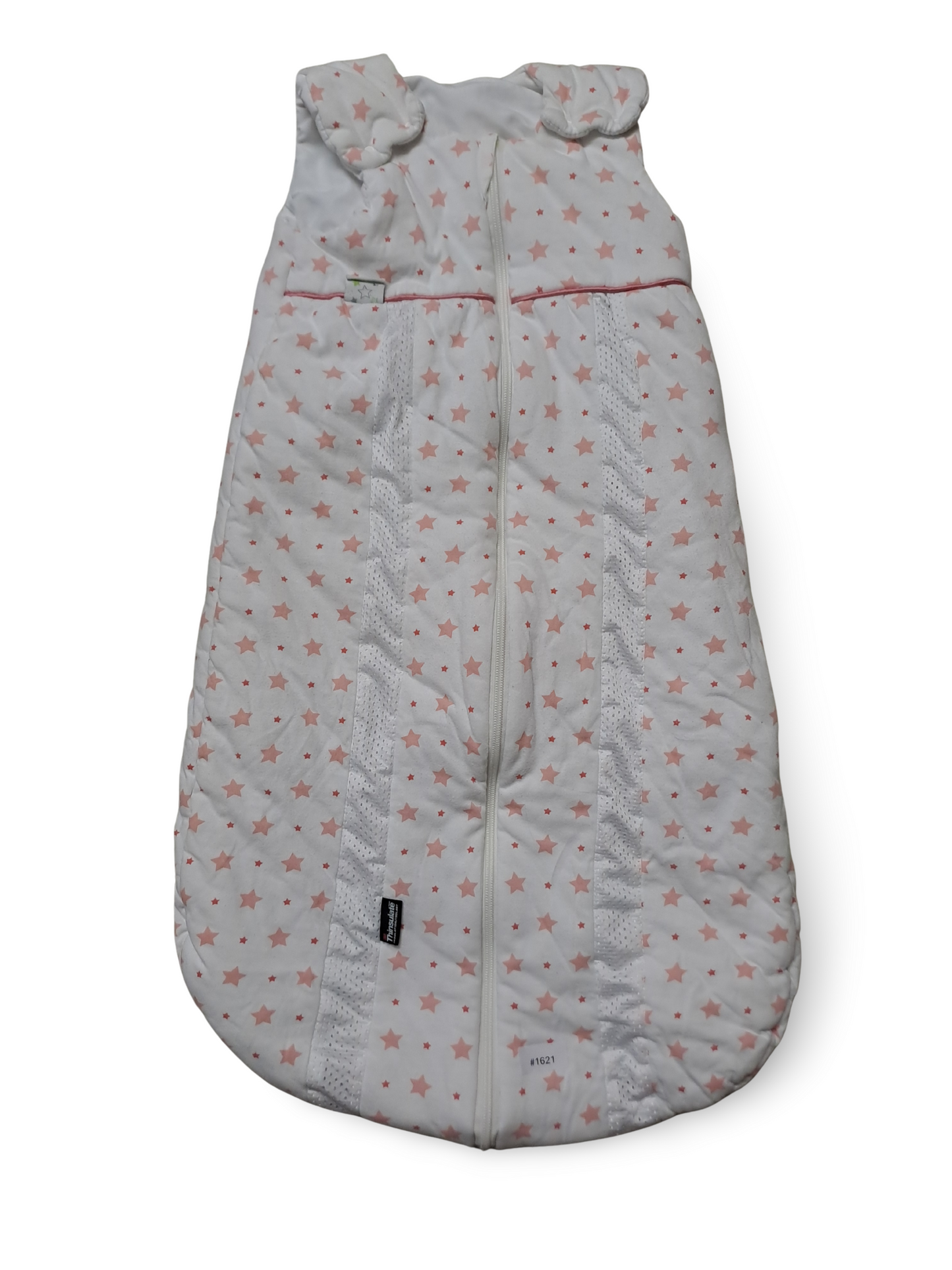Gepolsterter Schlafsack mit rosa Sternen - Gr. 92