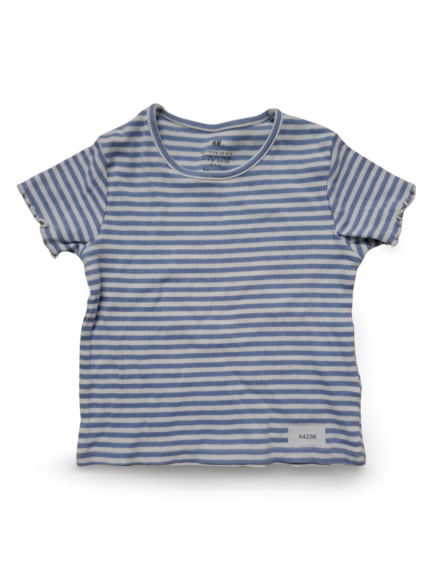 Blau-weiss gestreiftes T-Shirt - Gr. 110