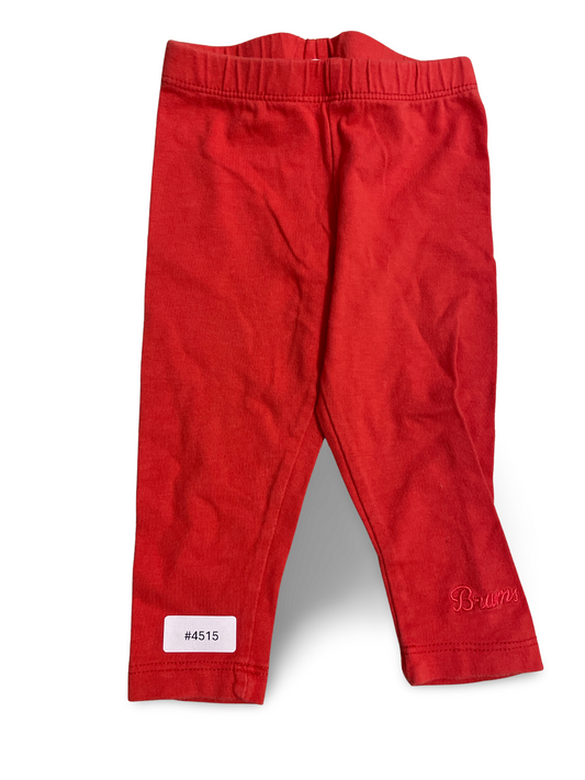 Rote Leggings mit Stickerei - Gr. 62