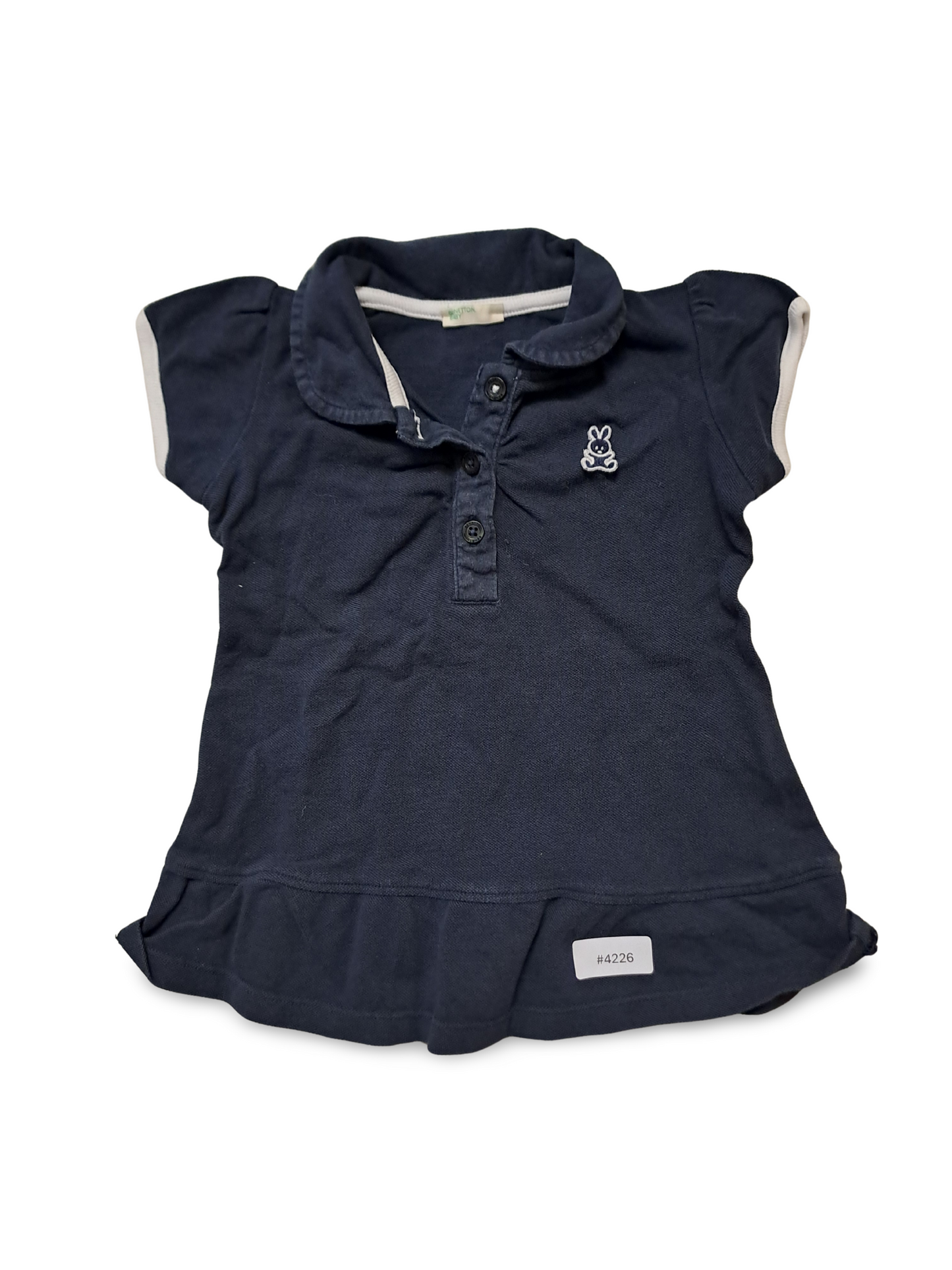 Polokleid mit Volant - Gr. 68