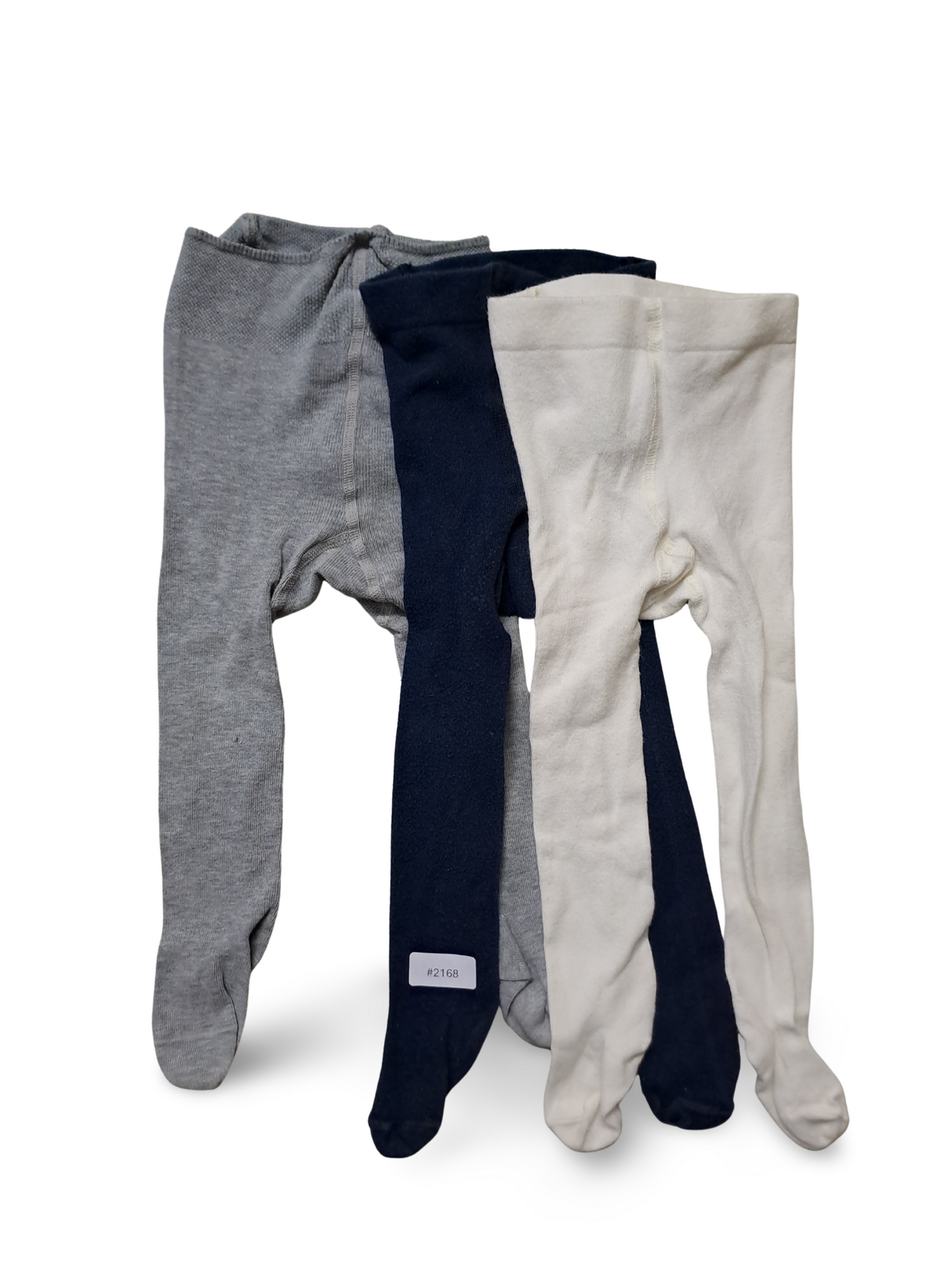 3er Bundle Strumpfhosen Grau Marine Weiss - Gr. 74