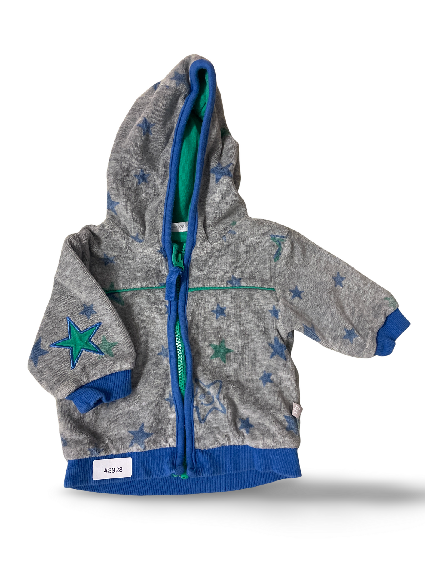 Kapuzenjacke mit Sternen - Gr. 56