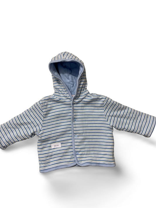 Kapuzenjacke gestreift - Gr. 62