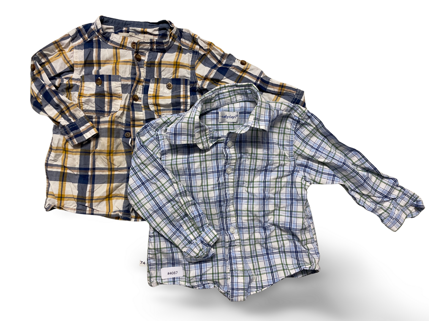 2er Bundle Karierte Hemden - Gr. 74