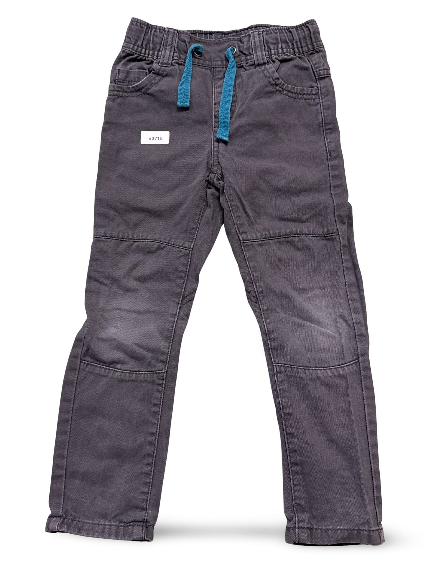 Grey leisure trousers with drawstring - size 104