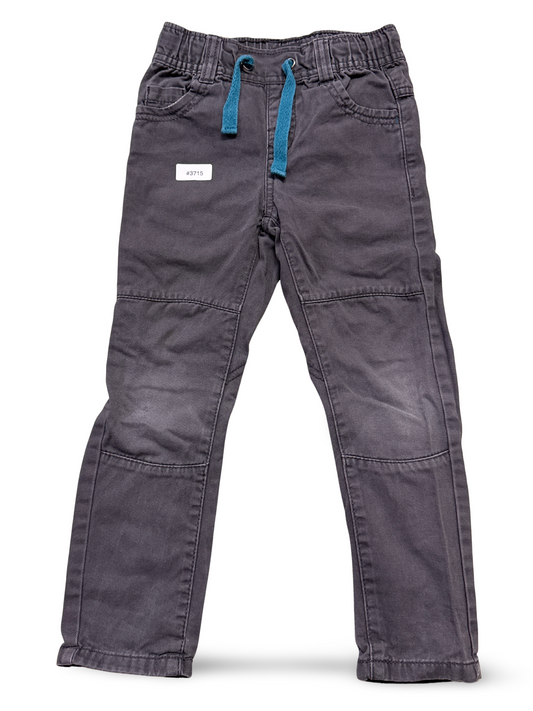 Grey leisure trousers with drawstring - size 104