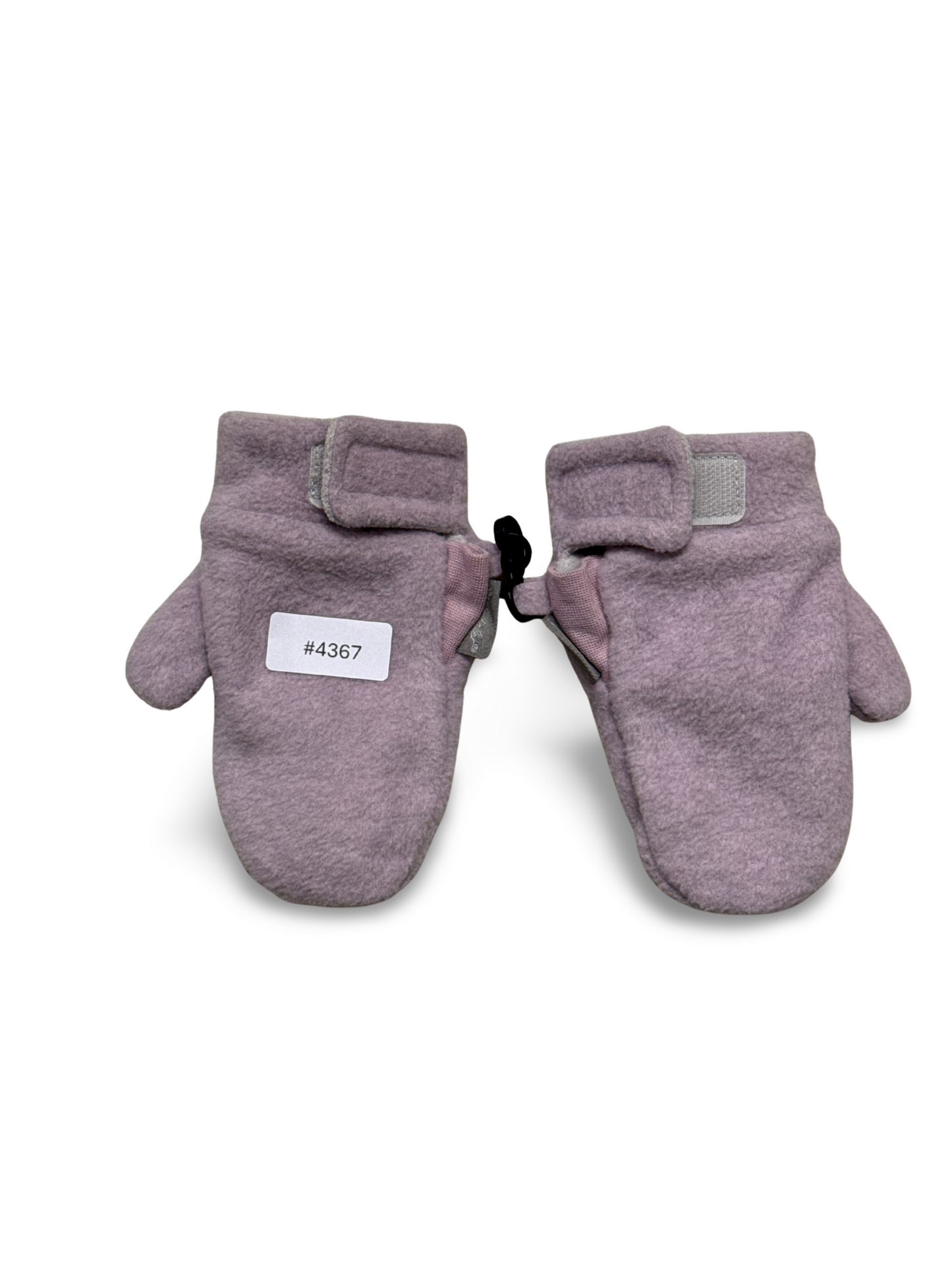 Lila Fleecefäustlinge mit Klettverschluss - Gr. 98