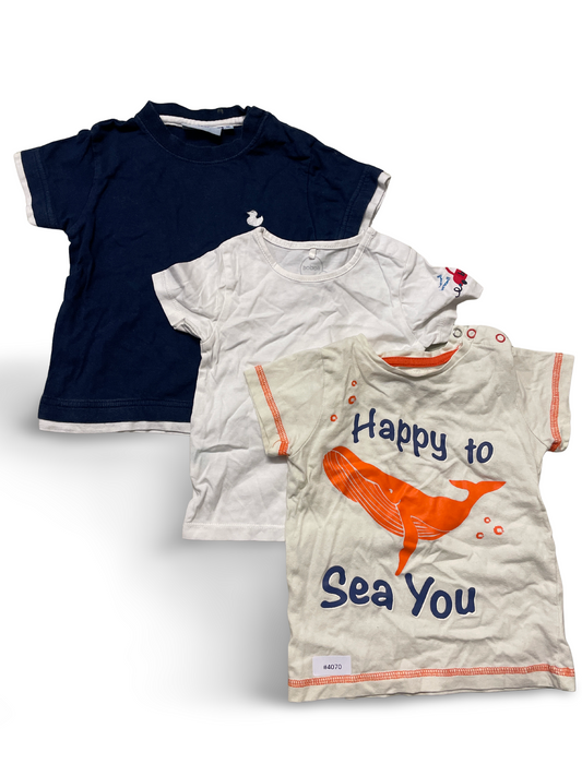 3er Bundle Kurzarm T-Shirts - Gr. 80