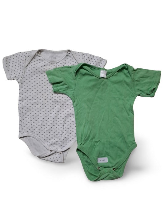 2er Bundle Kurzarm-Bodys - Gr. 74