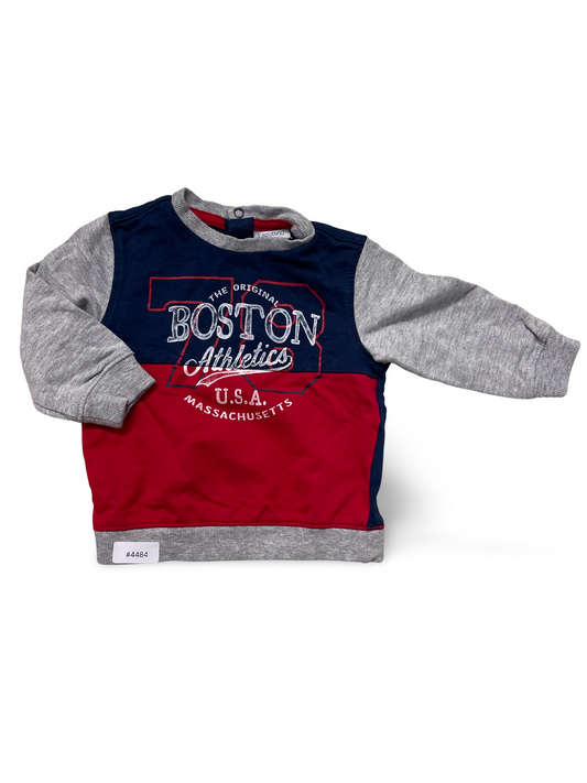 Langarm Sweatshirt mit Boston-Print - Gr. 68