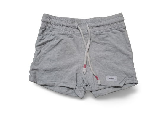 Hellgraue Sweatshorts mit Kordel - Gr. 116