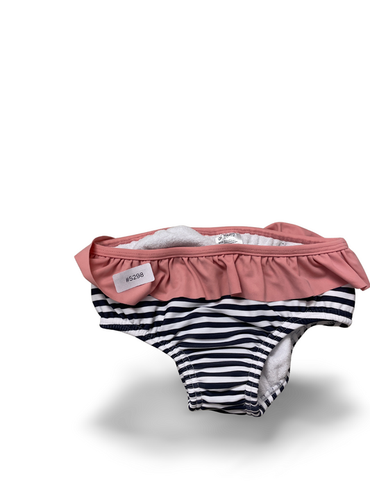 Badehose mit Rüsche und Streifen - Gr. 86
