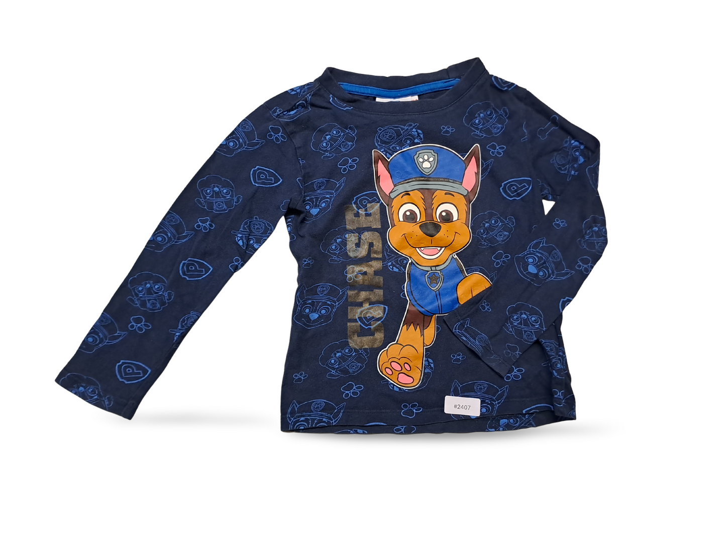 Langarmshirt Paw Patrol mit Chase Motiv - Gr. 104