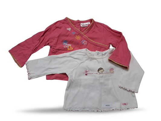 2er Bundle Langarmshirts - Gr. 74