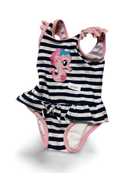 Badeanzug mit Seepferdchen - Gr. 80