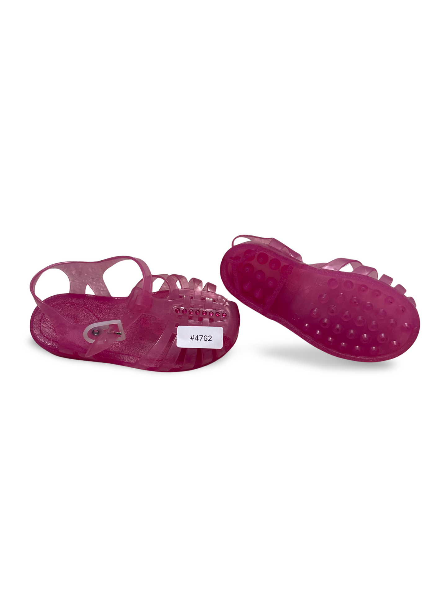 Paar pinke Gummisandalen - Gr. 24
