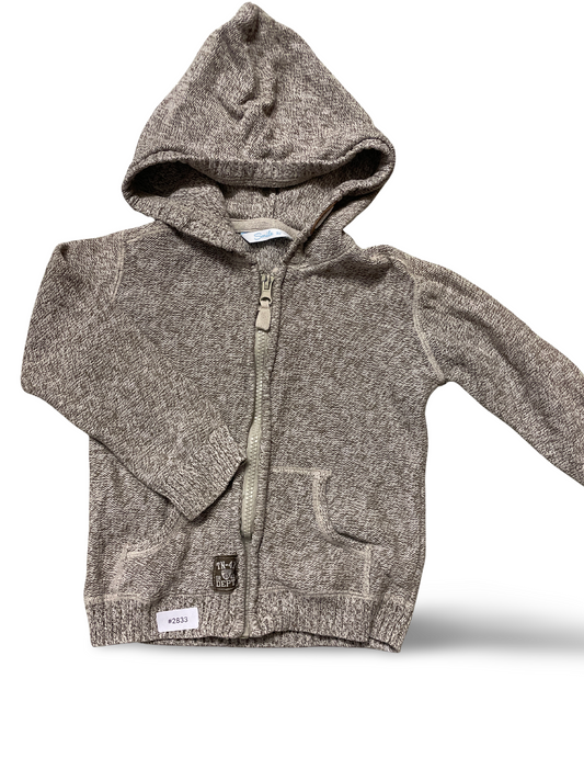 Kapuzenjacke mit Reissverschluss - Gr. 92