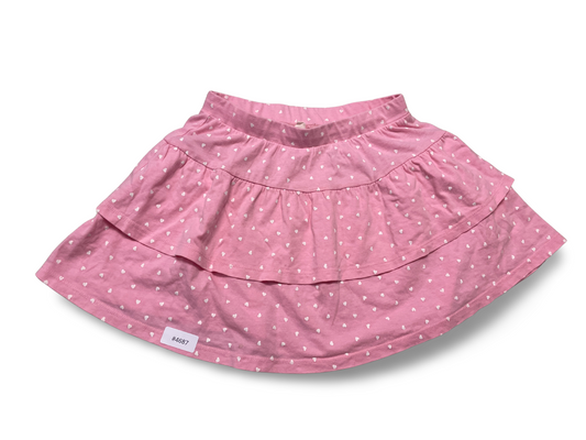 Stufiger Rock mit Herzchenprint - Gr. 128