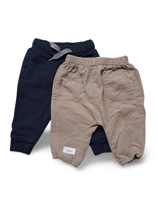 2er Bundle Babyhosen Jogginghose und Cordhose - Gr. 68