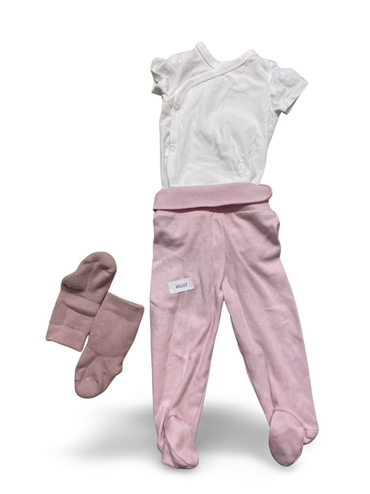 Set Wickelbody und Strumpfhose - Gr. 62