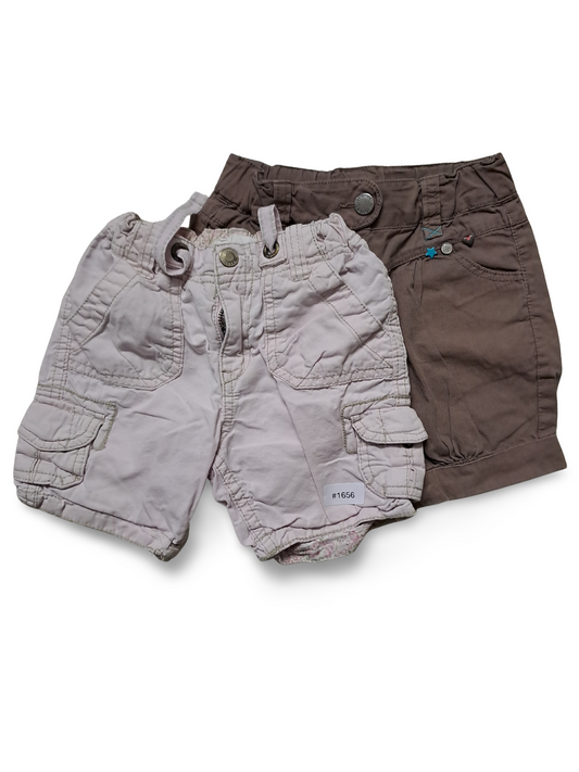 2er Bundle Shorts Rosa und Braun - Gr. 92