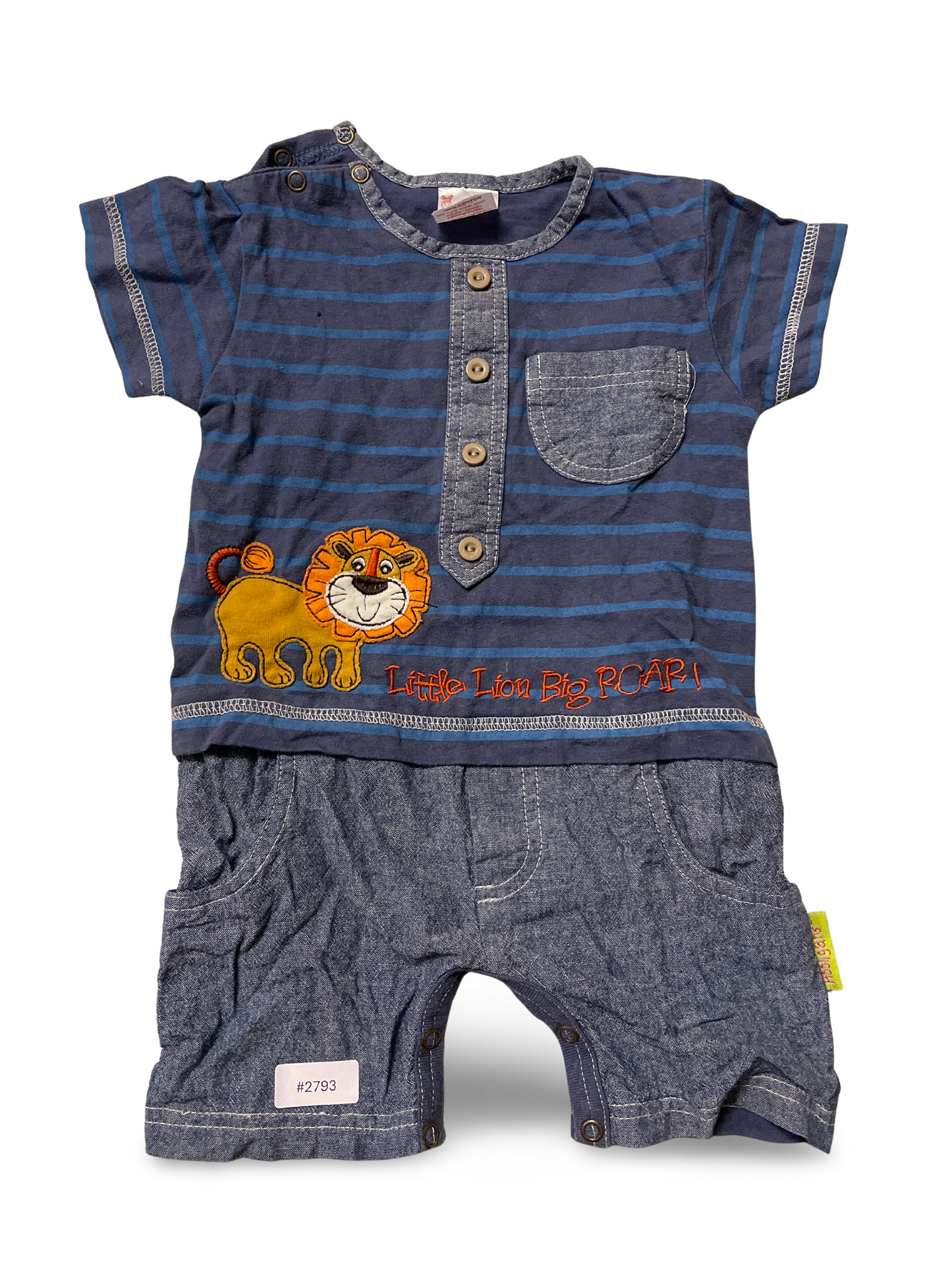 Strampler mit Löwenmotiv - Gr. 74