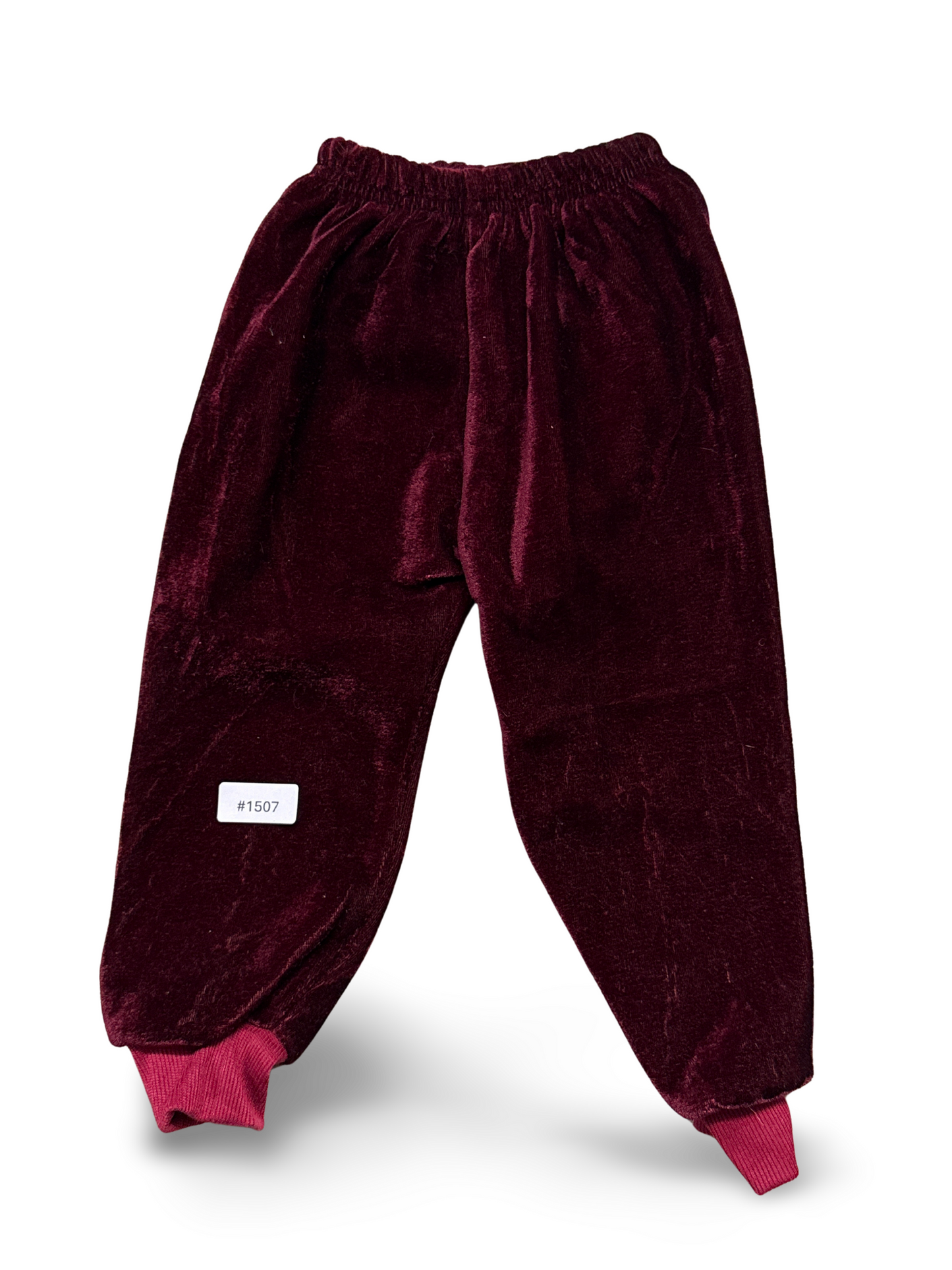 Bordeaux Velours Jogginghose - Gr. 68