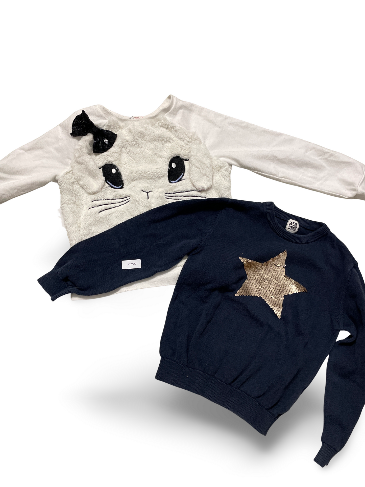 2er Bundle Pullover mit Hase und Stern - Gr. 110