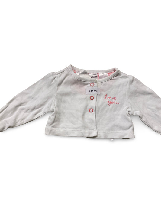 Kleidungsstück mit Aufschrift - Gr. 62