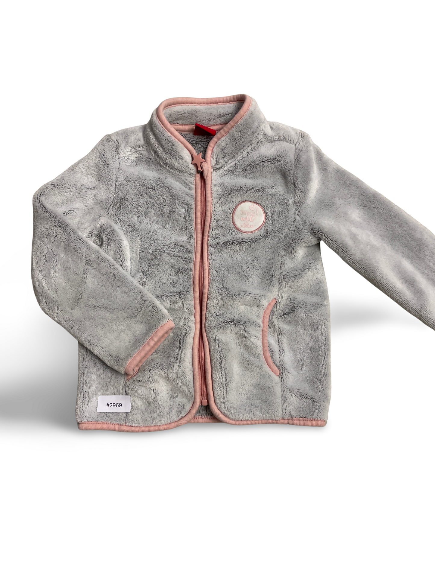 Flauschjacke mit Reissverschluss - Gr. 86