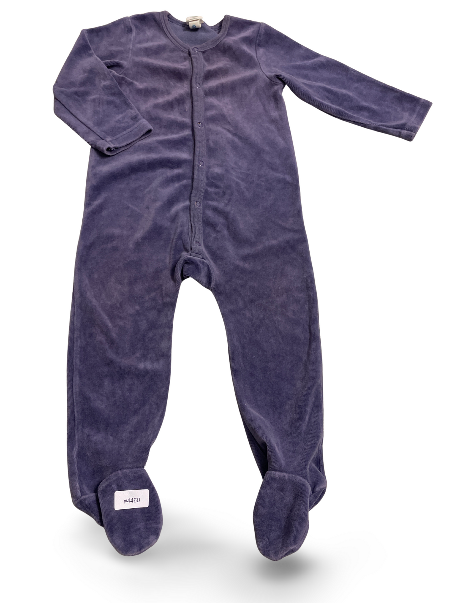 Grenouillère velours violet - Taille 74