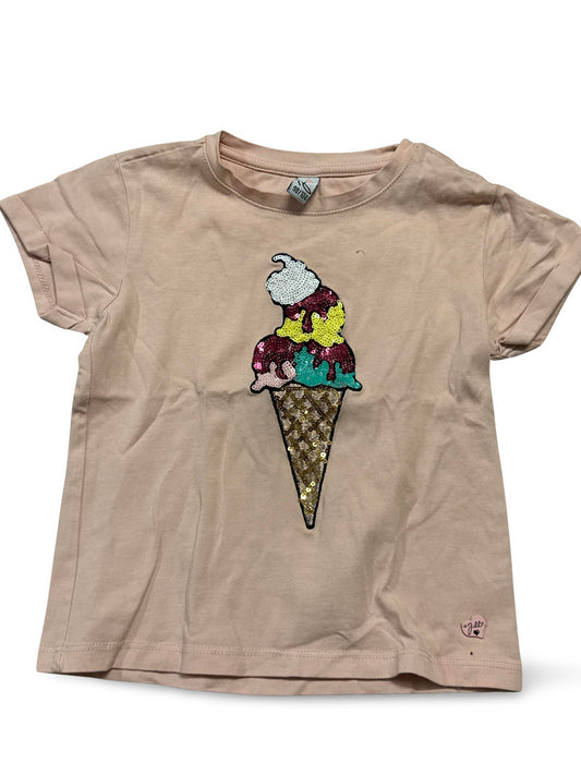 T-Shirt mit Glace-Motiv - Gr. 98