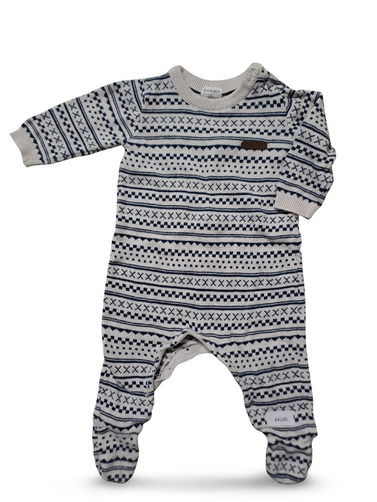 Strampler mit Norwegermuster - Gr. 62