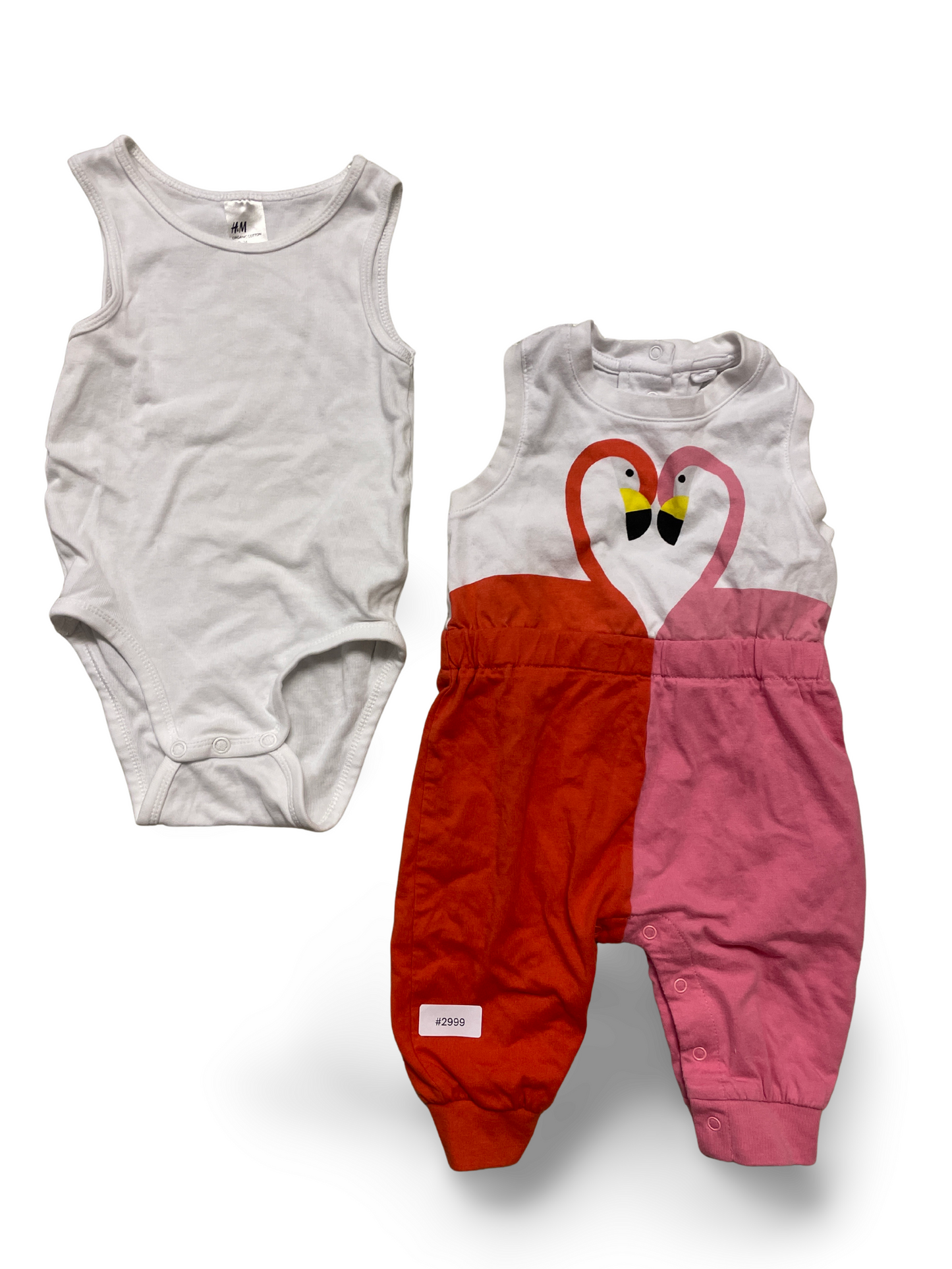 Set Body und Strampler mit Flamingo - Gr. 74