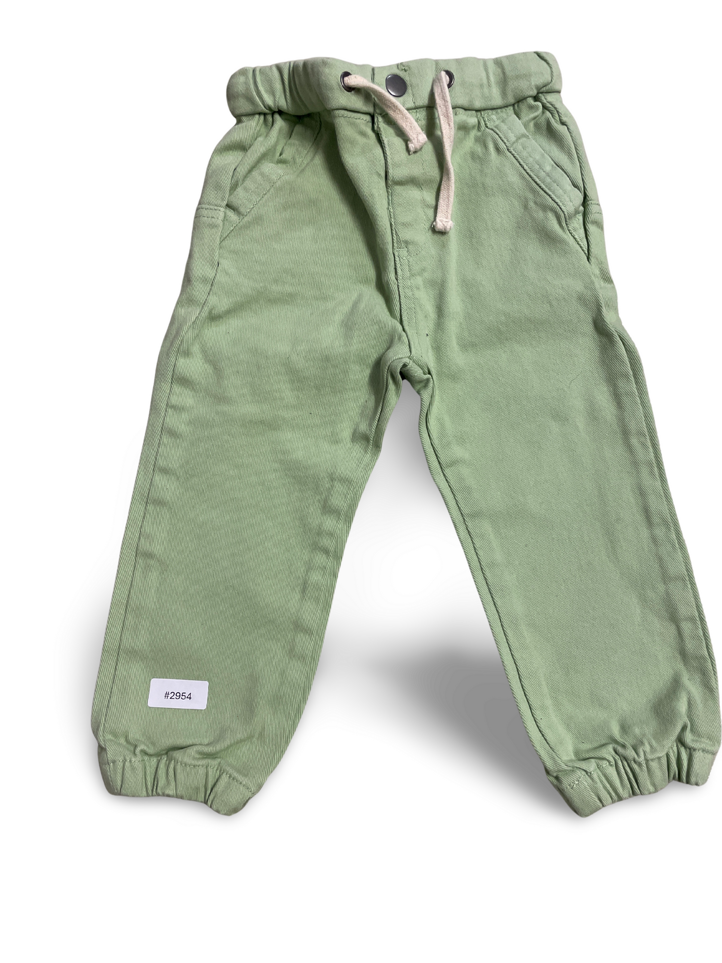 Grüne Jogginghose mit Kordel - Gr. 92