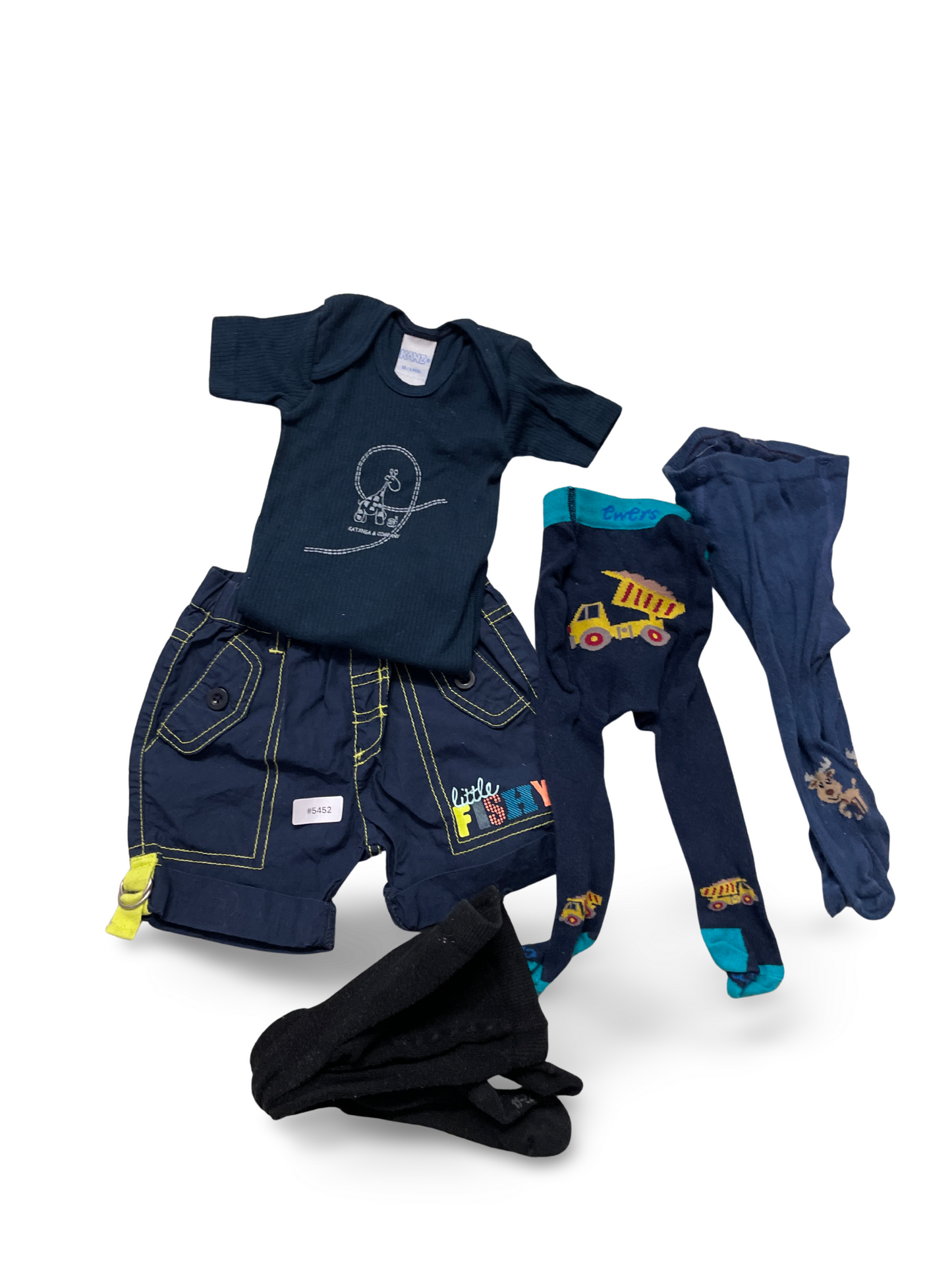 2er Bundle Strumpfhosen mit Lastwagen- und Rentiermotiv - Gr. 68