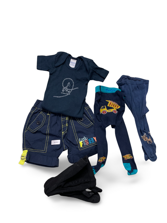 2er Bundle Strumpfhosen mit Lastwagen- und Rentiermotiv - Gr. 68
