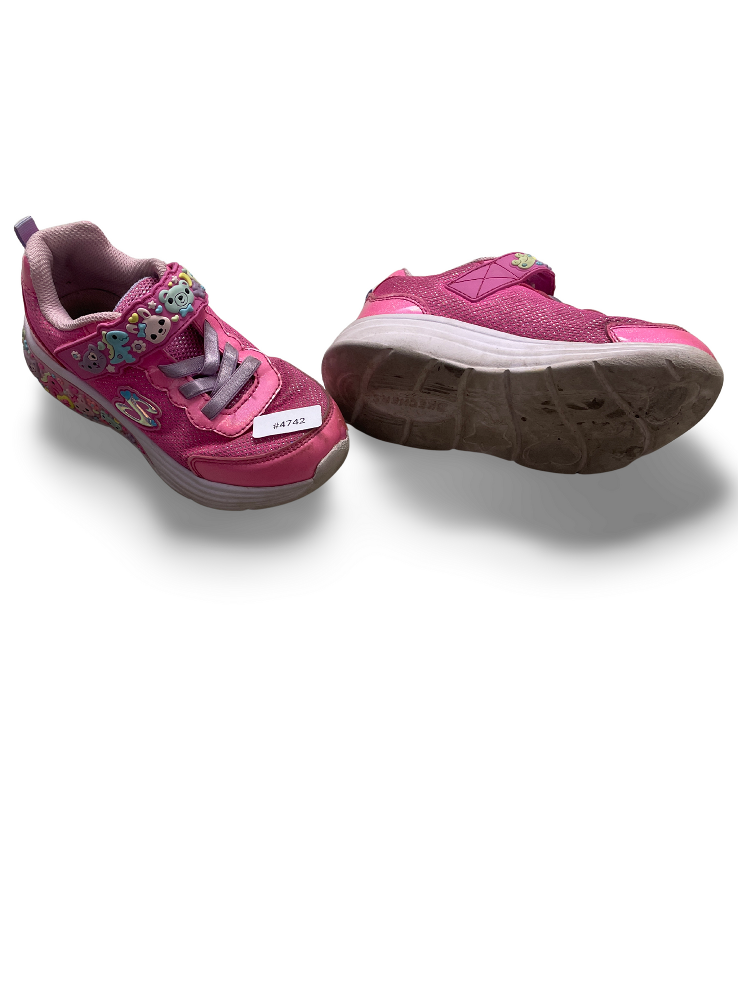 Mädchensneaker mit Klettverschluss und Tiermotiven - Gr. 28