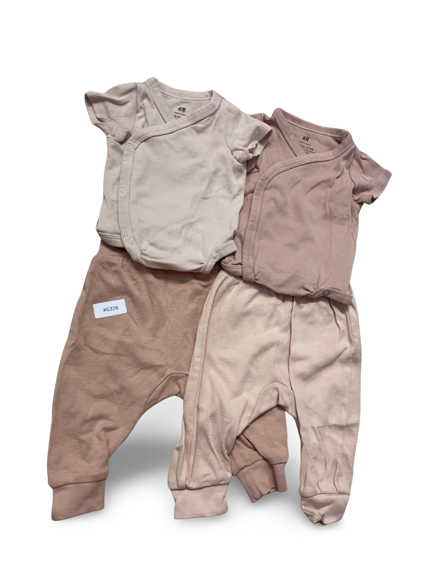 2er Bundle Strampler rosa/nude - Gr. 50