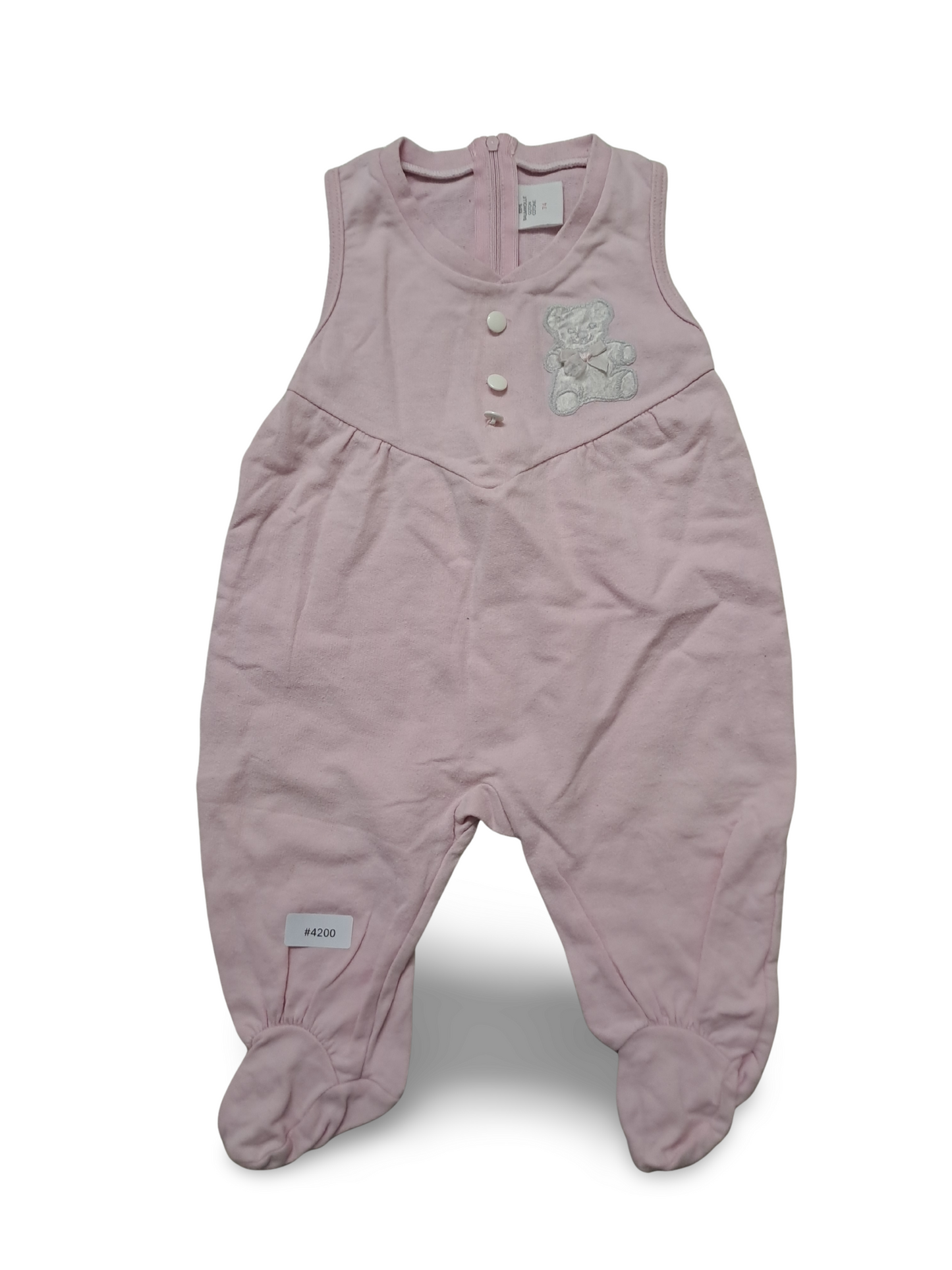 Rosa Strampler mit Bärchen - Gr. 74