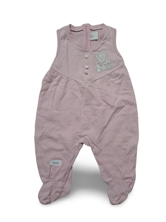 Rosa Strampler mit Bärchen - Gr. 74