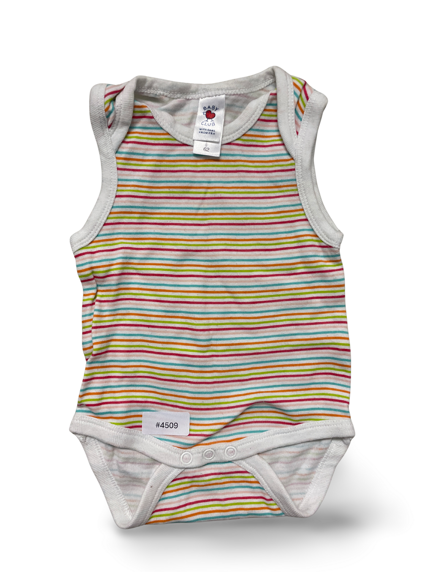 Gestreifter Babybody - Gr. 62