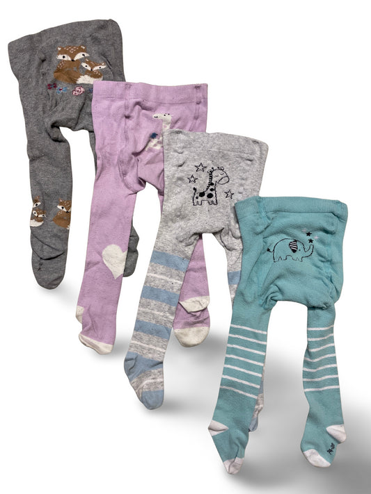 4er Bundle - Strumpfhose - Gr. 74/80