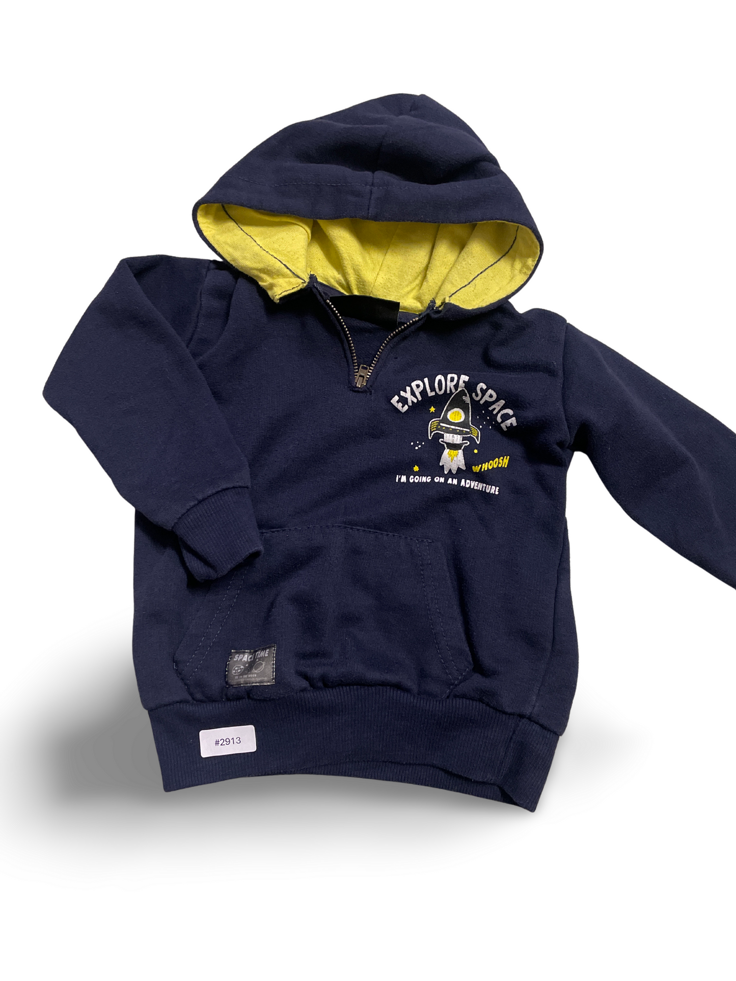 Kapuzensweater mit Raketenmotiv - Gr. 98