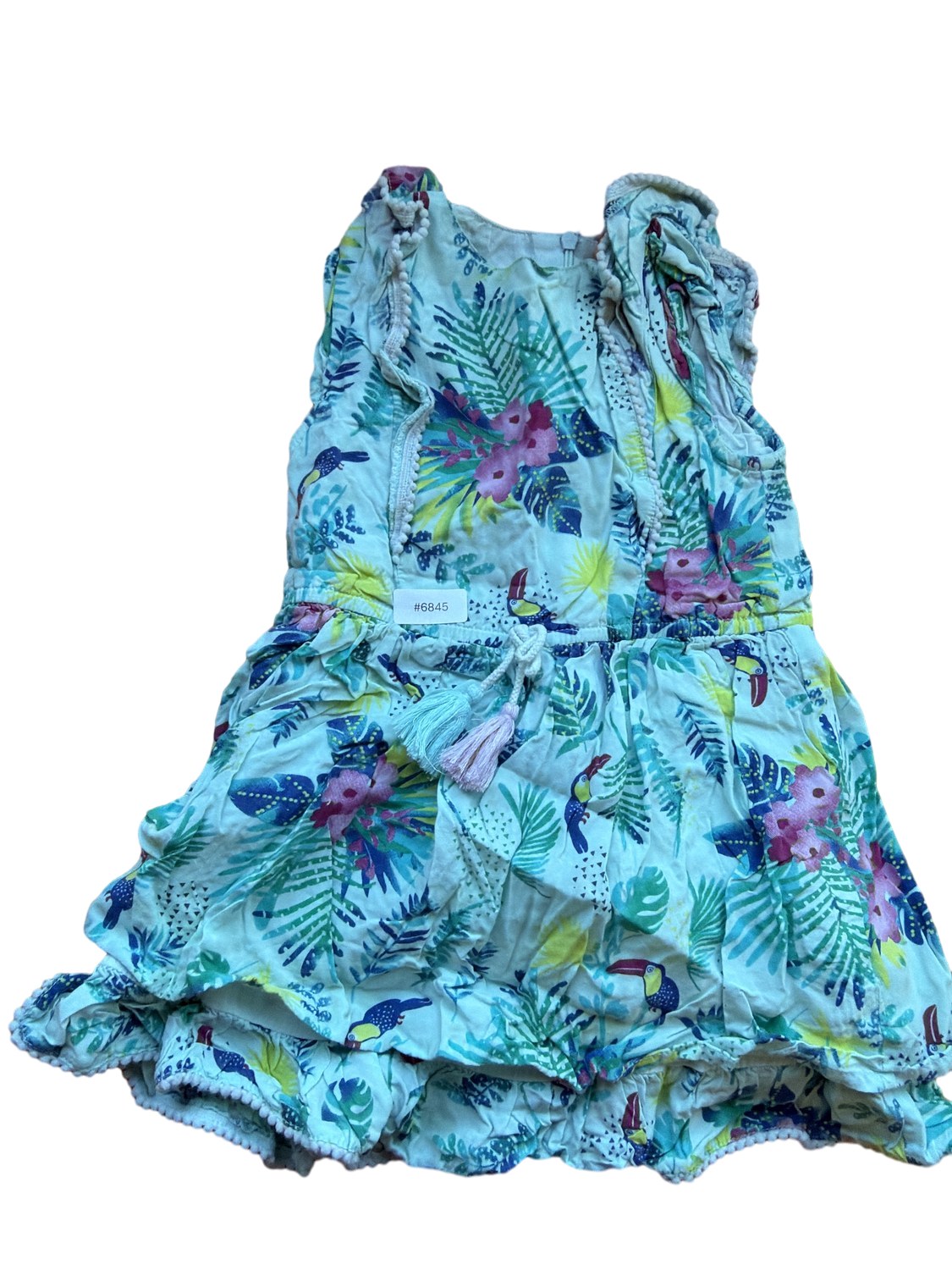 Dress with tropical pattern - Size 86