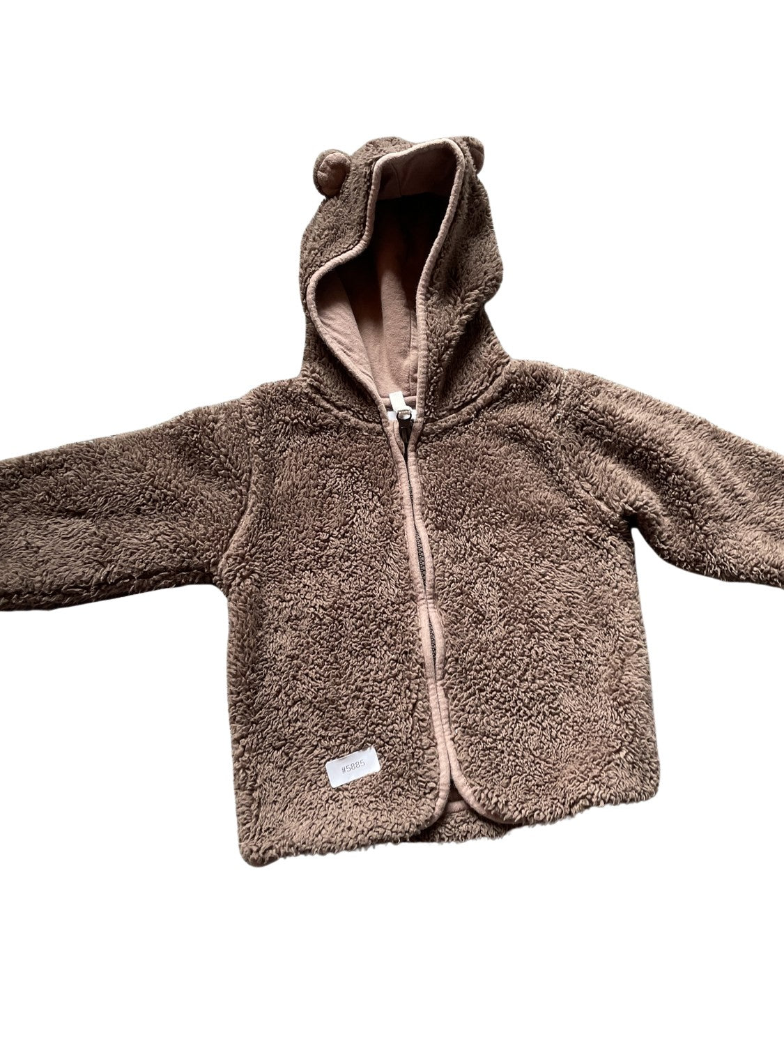 Fleecejacke mit Kapuze - Gr. 92