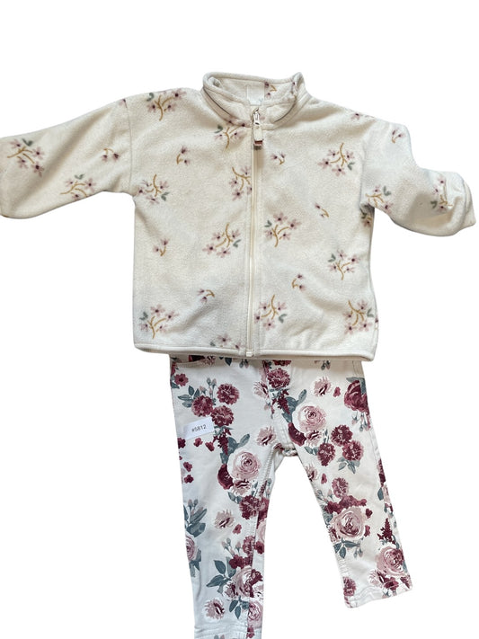 Set Fleecejacke und Leggings - Gr. 74